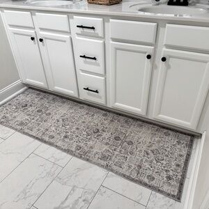 Vintage Floral design rug runner